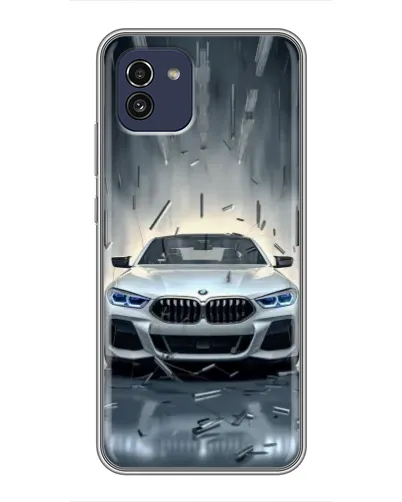 Чехол для Samsung Galaxy A03 (A035) с картинкой «BMW в свете фар» Чехол для Samsung Galaxy A03 (A035) с картинкой «BMW в свете фар»