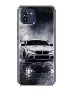 Чехол для Samsung Galaxy A03 (A035) с картинкой «BMW сквозь туман» Чехол для Samsung Galaxy A03 (A035) с картинкой «BMW сквозь туман»