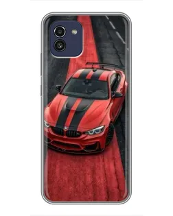 Чехол для Samsung Galaxy A03 (A035) с картинкой «BMW на красной дорожке» Чехол для Samsung Galaxy A03 (A035) с картинкой «BMW на красной дорожке»