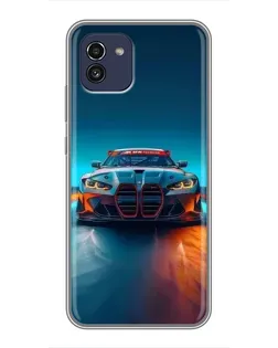 Чехол для Samsung Galaxy A03 (A035) с картинкой «BMW — огни неона» Чехол для Samsung Galaxy A03 (A035) с картинкой «BMW — огни неона»