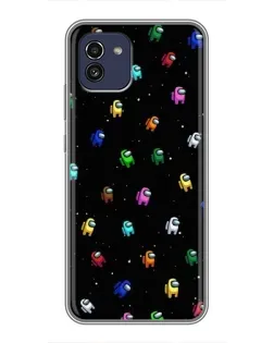 Чехол для Samsung Galaxy A03 (A035) с картинкой «Экипаж Among Us»