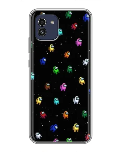 Чехол для Samsung Galaxy A03 (A035) с картинкой «Экипаж Among Us»