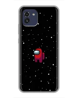 Чехол для Samsung Galaxy A03 (A035) с картинкой «Красный Among Us»