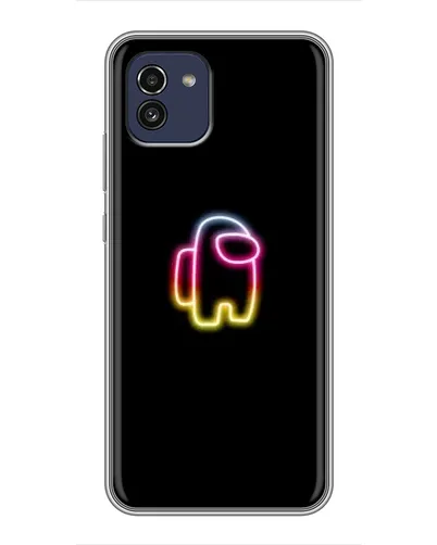 Чехол для Samsung Galaxy A03 (A035) с картинкой «Among Us градиент»
