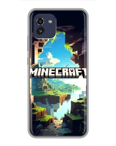 Чехол для Samsung Galaxy A03 (A035) с картинкой «Пещера Майнкрафт» Чехол для Samsung Galaxy A03 (A035) с картинкой «Пещера Майнкрафт»