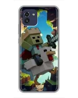 Чехол для Samsung Galaxy A03 (A035) с картинкой «Стив и гусь»