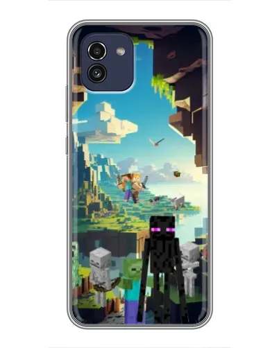 Чехол для Samsung Galaxy A03 (A035) с картинкой «Эндермен в лесу» Чехол для Samsung Galaxy A03 (A035) с картинкой «Эндермен в лесу»