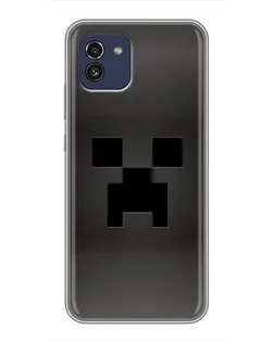 Чехол для Samsung Galaxy A03 (A035) с картинкой «Черный крипер градиент»