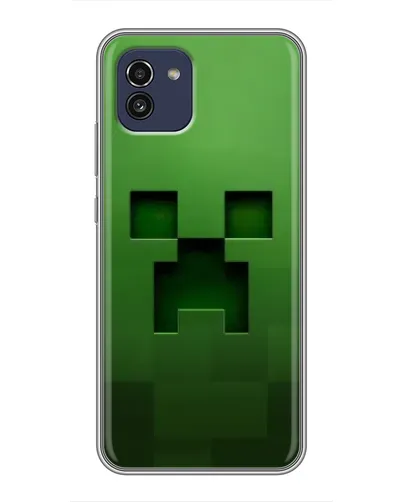 Чехол для Samsung Galaxy A03 (A035) с картинкой «Крипер микро-дизайн» Чехол для Samsung Galaxy A03 (A035) с картинкой «Крипер микро-дизайн»