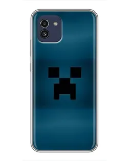 Чехол для Samsung Galaxy A03 (A035) с картинкой «Крипер текстура»