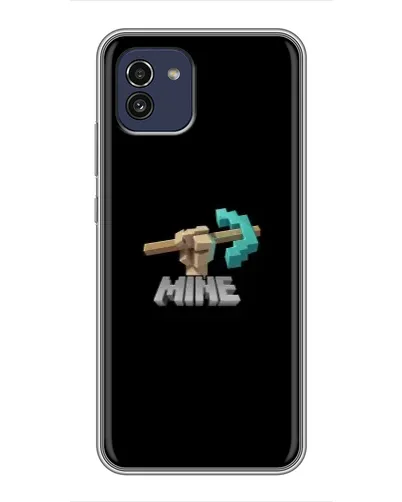 Чехол для Samsung Galaxy A03 (A035) с картинкой «Алмазная кирка» Чехол для Samsung Galaxy A03 (A035) с картинкой «Алмазная кирка»