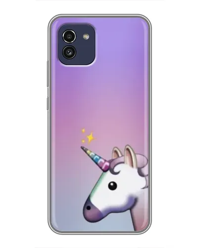 Чехол для Samsung Galaxy A03 (A035) с картинкой «Единорог градиент»