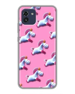 Чехол для Samsung Galaxy A03 (A035) с картинкой «Единороги на розовом» Чехол для Samsung Galaxy A03 (A035) с картинкой «Единороги на розовом»