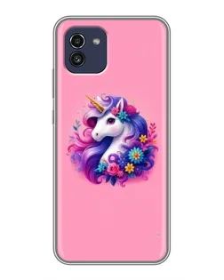 Чехол для Samsung Galaxy A03 (A035) с картинкой «Сказочный единорог»