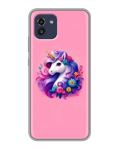 Чехол для Samsung Galaxy A03 (A035) с картинкой «Сказочный единорог»