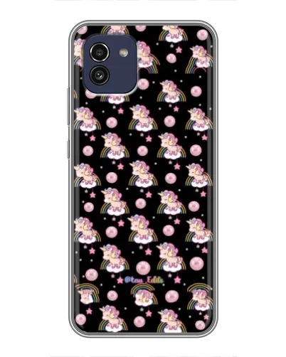 Чехол для Samsung Galaxy A03 (A035) с картинкой «Magic Unicorn паттерн»