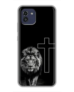 Чехол для Samsung Galaxy A03 (A035) с картинкой «Лев и Крест» Чехол для Samsung Galaxy A03 (A035) с картинкой «Лев и Крест»