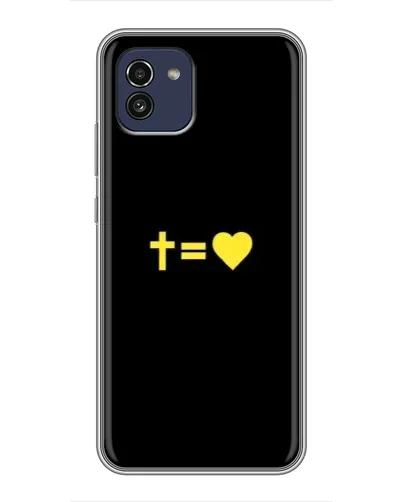 Чехол для Samsung Galaxy A03 (A035) с картинкой «Сердце и Крест» Чехол для Samsung Galaxy A03 (A035) с картинкой «Сердце и Крест»