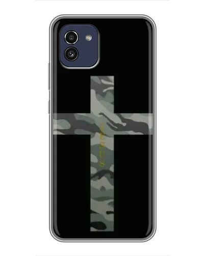 Чехол для Samsung Galaxy A03 (A035) с картинкой «Милитари Крест» Чехол для Samsung Galaxy A03 (A035) с картинкой «Милитари Крест»