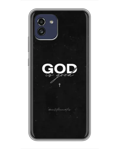 Чехол для Samsung Galaxy A03 (A035) с картинкой «GOD — Бог над всем» Чехол для Samsung Galaxy A03 (A035) с картинкой «GOD — Бог над всем»