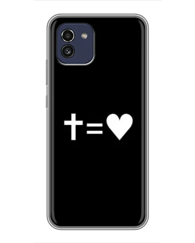 Чехол для Samsung Galaxy A03 (A035) с картинкой «Крест и Сердце» Чехол для Samsung Galaxy A03 (A035) с картинкой «Крест и Сердце»