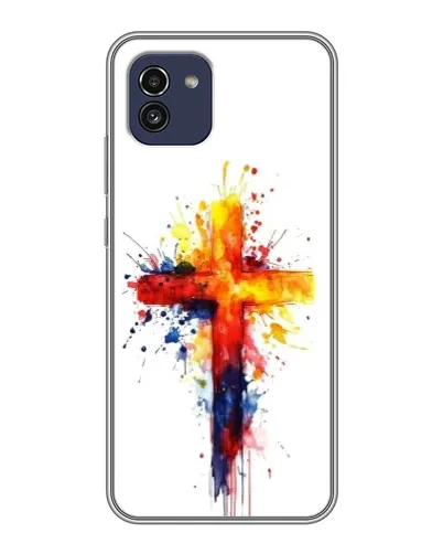 Чехол для Samsung Galaxy A03 (A035) с картинкой «Акварельный крест» Чехол для Samsung Galaxy A03 (A035) с картинкой «Акварельный крест»