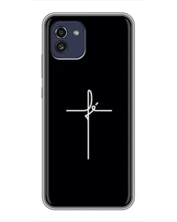 Чехол для Samsung Galaxy A03 (A035) с картинкой «Тонкий крест» Чехол для Samsung Galaxy A03 (A035) с картинкой «Тонкий крест»