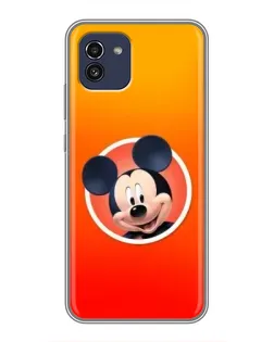 Чехол для Samsung Galaxy A03 (A035) с картинкой «Mickey в круге»
