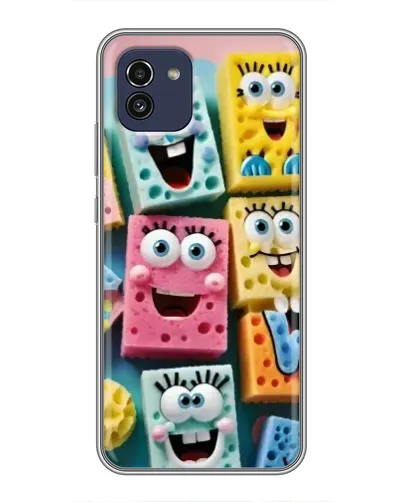 Чехол для Samsung Galaxy A03 (A035) с картинкой «Цветные губки»