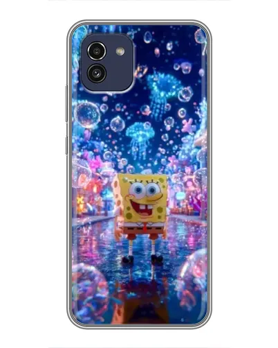 Чехол для Samsung Galaxy A03 (A035) с картинкой «Неоновый океан»