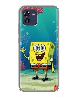 Чехол для Samsung Galaxy A03 (A035) с картинкой «Подводный привет»