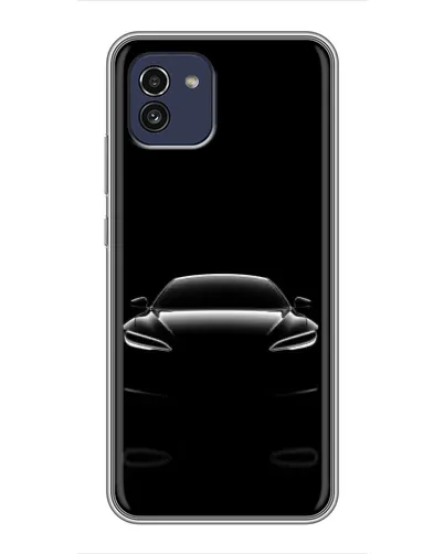 Чехол для Samsung Galaxy A03 (A035) с картинкой «Силуэт Tesla Night» Чехол для Samsung Galaxy A03 (A035) с картинкой «Силуэт Tesla Night»