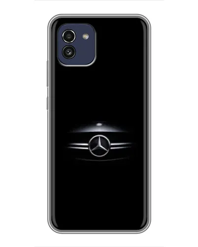 Чехол для Samsung Galaxy A03 (A035) с картинкой «Mercedes — абстрактные линии»