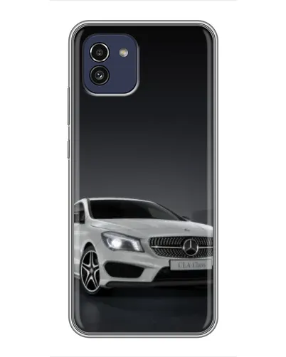 Чехол для Samsung Galaxy A03 (A035) с картинкой «Mercedes AMG GT Silver»