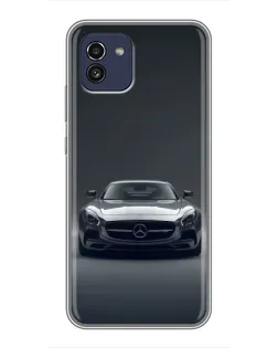Чехол для Samsung Galaxy A03 (A035) с картинкой «Mercedes на черном»
