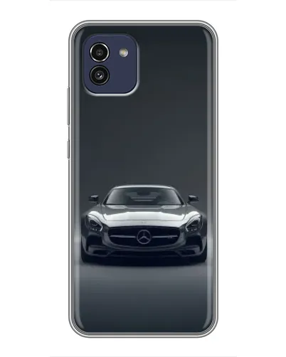 Чехол для Samsung Galaxy A03 (A035) с картинкой «Mercedes на черном»