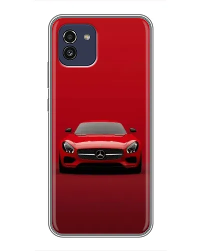 Чехол для Samsung Galaxy A03 (A035) с картинкой «Красный Mercedes AMG»