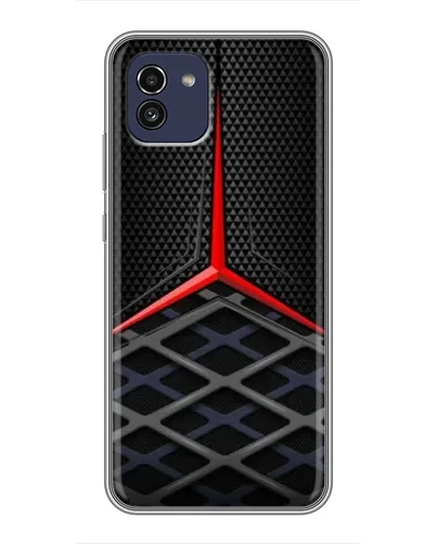 Чехол для Samsung Galaxy A03 (A035) с картинкой «Mercedes Carbon Grid»