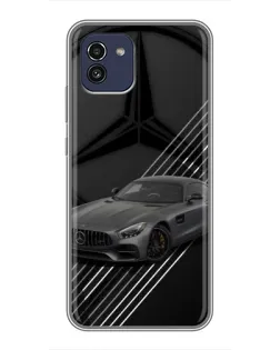 Чехол для Samsung Galaxy A03 (A035) с картинкой «Mercedes AMG — графика»