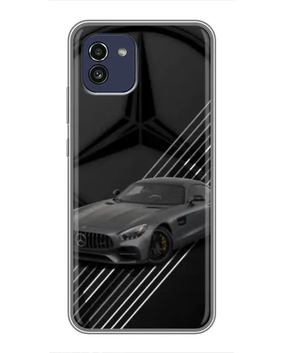 Чехол для Samsung Galaxy A03 (A035) с картинкой «Mercedes AMG — графика»