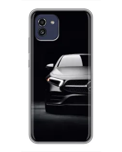 Чехол для Samsung Galaxy A03 (A035) с картинкой «Свет фар Mercedes»