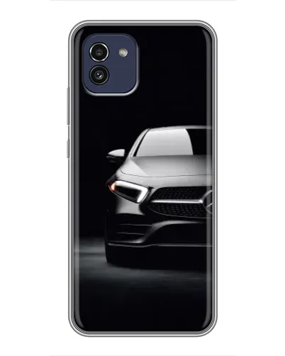 Чехол для Samsung Galaxy A03 (A035) с картинкой «Свет фар Mercedes»