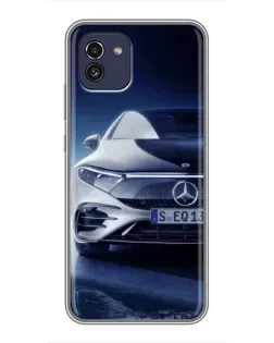 Чехол для Samsung Galaxy A03 (A035) с картинкой «Mercedes EQ — будущее»