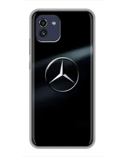Чехол для Samsung Galaxy A03 (A035) с картинкой «Mercedes на металле» Чехол для Samsung Galaxy A03 (A035) с картинкой «Mercedes на металле»