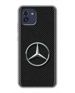 Чехол для Samsung Galaxy A03 (A035) с картинкой «Карбоновый Mercedes стиль» Чехол для Samsung Galaxy A03 (A035) с картинкой «Карбоновый Mercedes стиль»