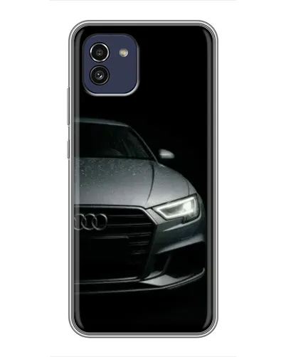 Чехол для Samsung Galaxy A03 (A035) с картинкой «Audi — детализация кузова»