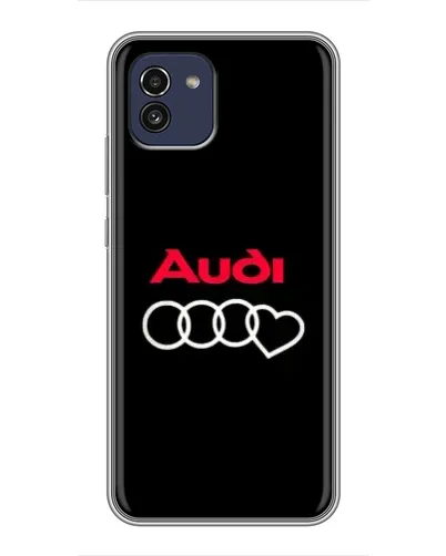 Чехол для Samsung Galaxy A03 (A035) с картинкой «Логотип Audi Heart»