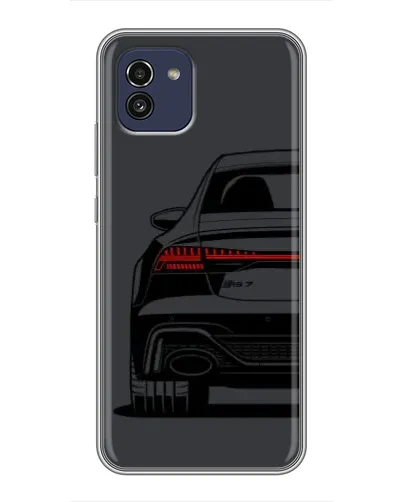 Чехол для Samsung Galaxy A03 (A035) с картинкой «Задняя часть Audi — арт»