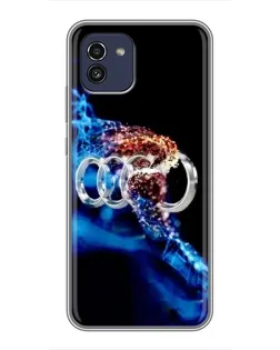 Чохол для Samsung Galaxy A03 (A035) з картинкою «Енергія лого Audi» Чохол для Samsung Galaxy A03 (A035) з картинкою «Енергія лого Audi»