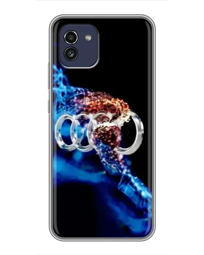 Чехол для Samsung Galaxy A03 (A035) с картинкой «Энергия лого Audi»
